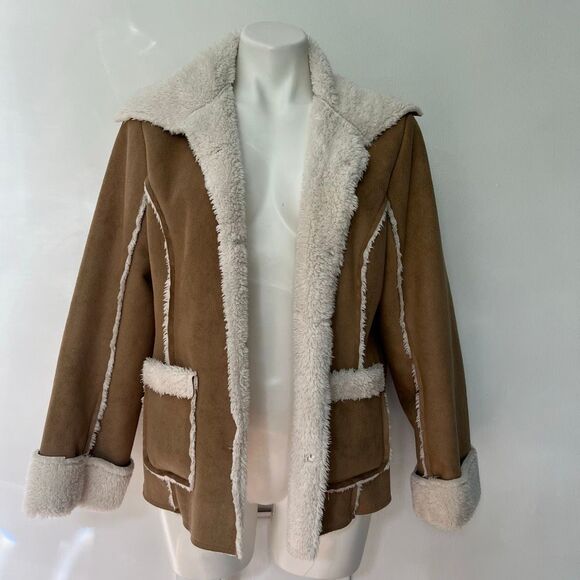 Natalie & Me faux suede and shearling jacket - Picture 1 of 7